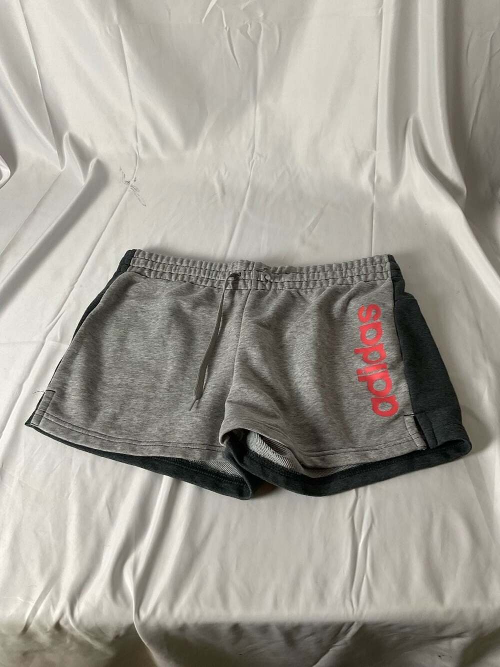 Adidas Shorts Size L Grey Pink Logo
